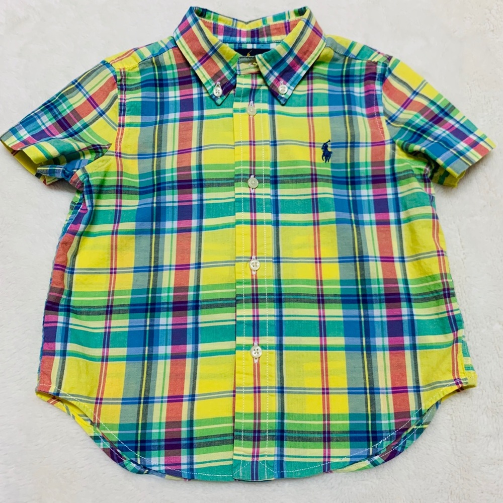 Ralph Lauren 24 mo Short Sleeve Button Down Shirt